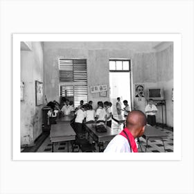 Classroom In Cienfuegos (Cuba Series) Art Print