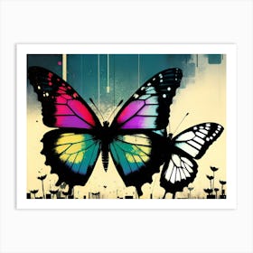 Colorful Butterflies 168 Art Print