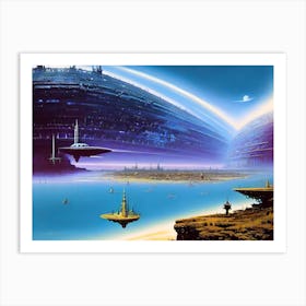 Futuristic City 36 Art Print