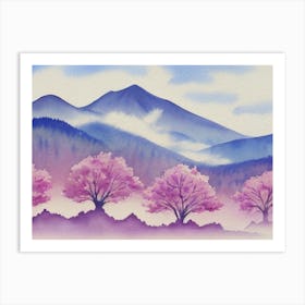 Sakura Trees 2 Art Print