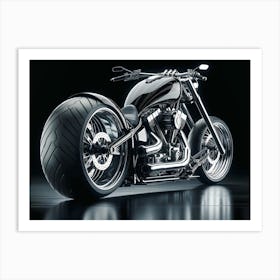 Futuristic Chopper Motorcycle concept 2 Art Print