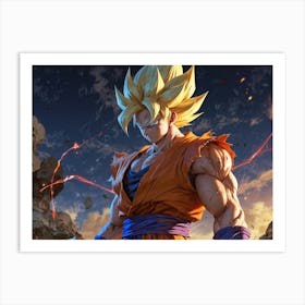 Dragon Ball Z Wallpaper 86 Art Print