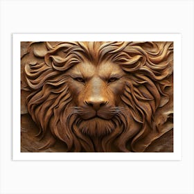 Lion Head 1 Art Print