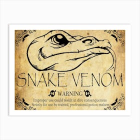 Snake Venom Art Print