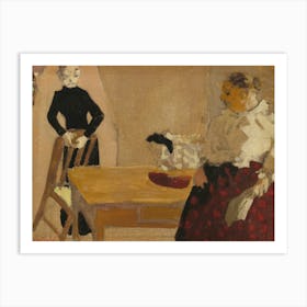 The Conversation (1891) By Edouard Vuillard Art Print