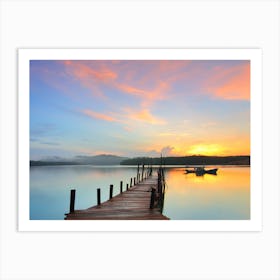 Sunning Sunset View Art Print