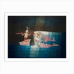Battle Scene From The Funny And Fantastic Opera The Seafarers (1923), Paul Klee Art Print