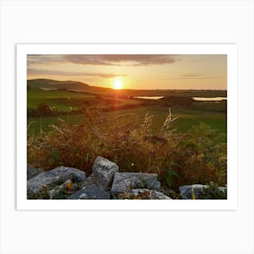 Sunset In Ireland Art Print