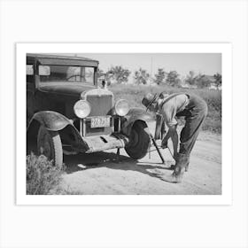 Mr, Ray Halstead, Fsa (Farm Security Administration) Rehabilitation Borrower, Dead Ox Fla, Malheur County, Orego Art Print