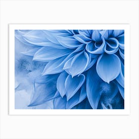 Blue Flower - Ai  Art Print