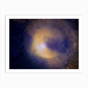 Spiral Galaxy Abstract Colorful Background Art Print