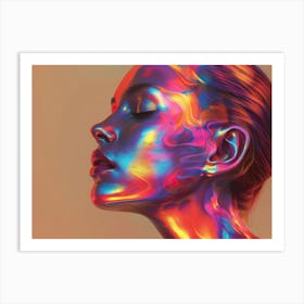 Holographic Portrait 1 Art Print