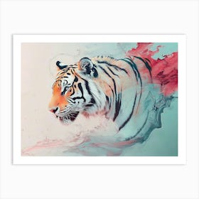 Tiger Animal Abstract 3 Art Print