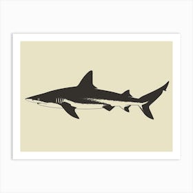 Dogfish Shark Silhouette 3 Art Print