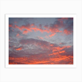 Pink Clouds Sunset Art Print