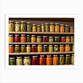 Shelves Of Preserved Vegetables 9 Art Print