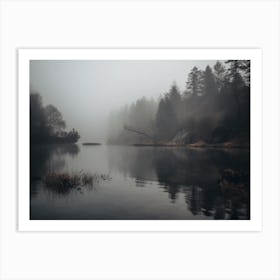 Foggy Lake 5 Art Print