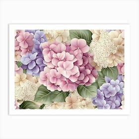 Luxury Floral Background Art Print