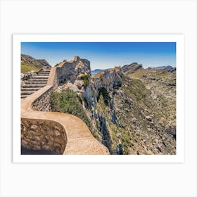 Cap de Formentor Mallorca Stairs Leading Art Print