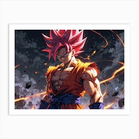 Dragon Ball Z Wallpaper 80 Art Print