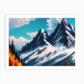 Mountain Scene 2 Art Print