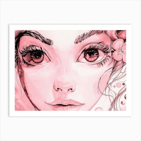 Portrait Of A Girl Art Print