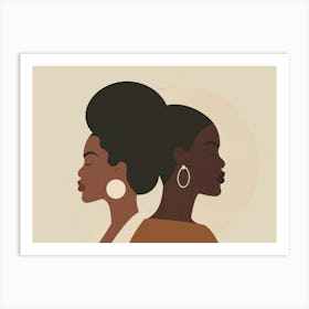 Two Black Women Art Print