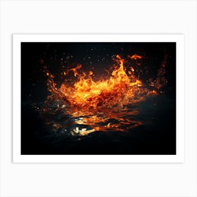 Fire and Water Art Print