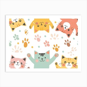Cute Kittens 3 Art Print