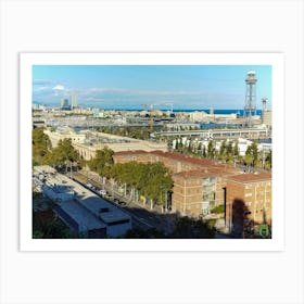 Barcelona Skyline 202309231745195pub Art Print