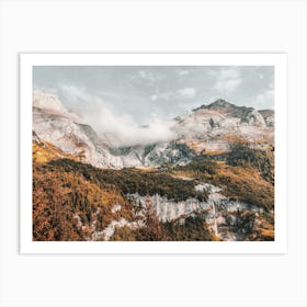 Rustic Mountain Fall Colors Art Print