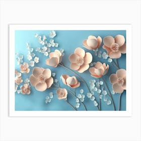 Paper Flowers 119 Art Print