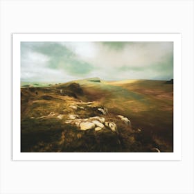 Hadrians Wall Autumn Landscape Art Print