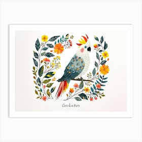 Little Floral Cockatoo 1 Poster Art Print
