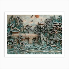 Chinese Landscape 3 Art Print