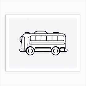 School Bus 1 Art Print