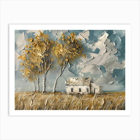 House In The Field 3 Art Print