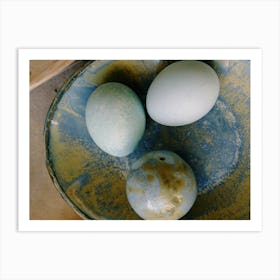 Three Eggs In A Bowl Art Print