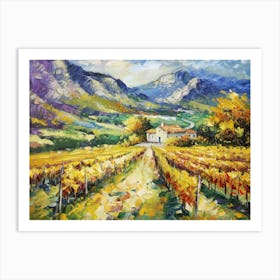 Vineyards In South Africa Art Print