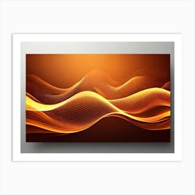 Abstract Wave Canvas Art Art Print