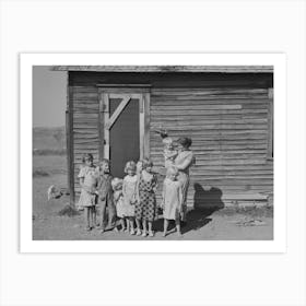Family Of Olaf Fugelberg, Farmer, Williams County, North Dakota By Russell Lee 1 Art Print
