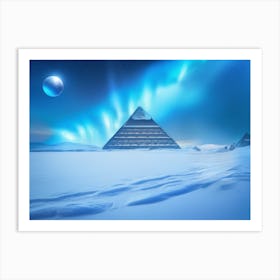 New South Pole - Pyramids In The Snow Art Print