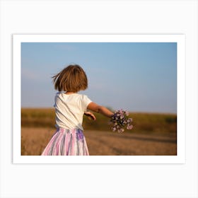 Little Girl In The Field Art Print