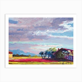 Barn In The Field Art Print