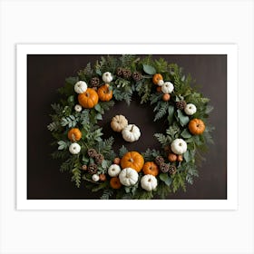 Thanksgiving Wreath Art Print