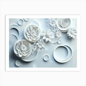 Paper Flowers 76 Art Print