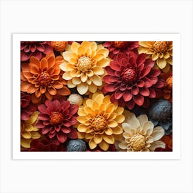 Autumn Flowers 1 Art Print