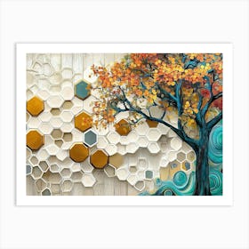 Autumn Tree Wall Art Art Print