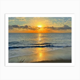 Sunset On The Beach, Fort Lauderdale 2/2023 (Sunset Series) Art Print