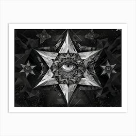 Sacred geometry series, All Seeing Eye Art Print